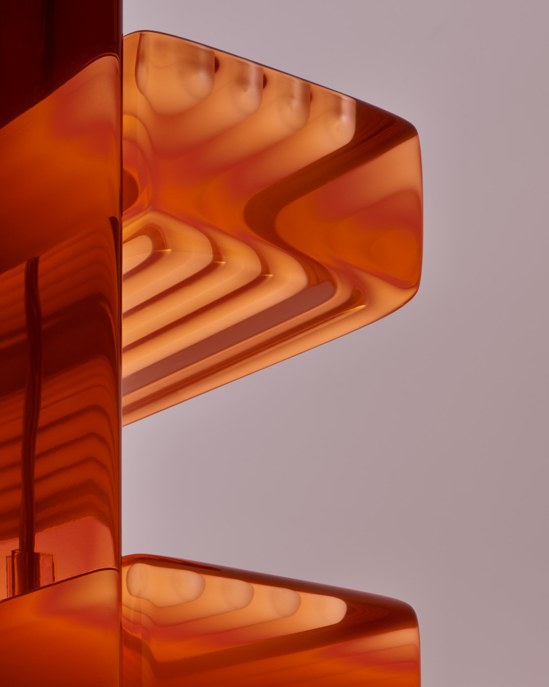 44 - Empyrean 02, 2024. Polymer resin, aluminium, 24V led. Dimensions: 45 x 38 x 200 cm.