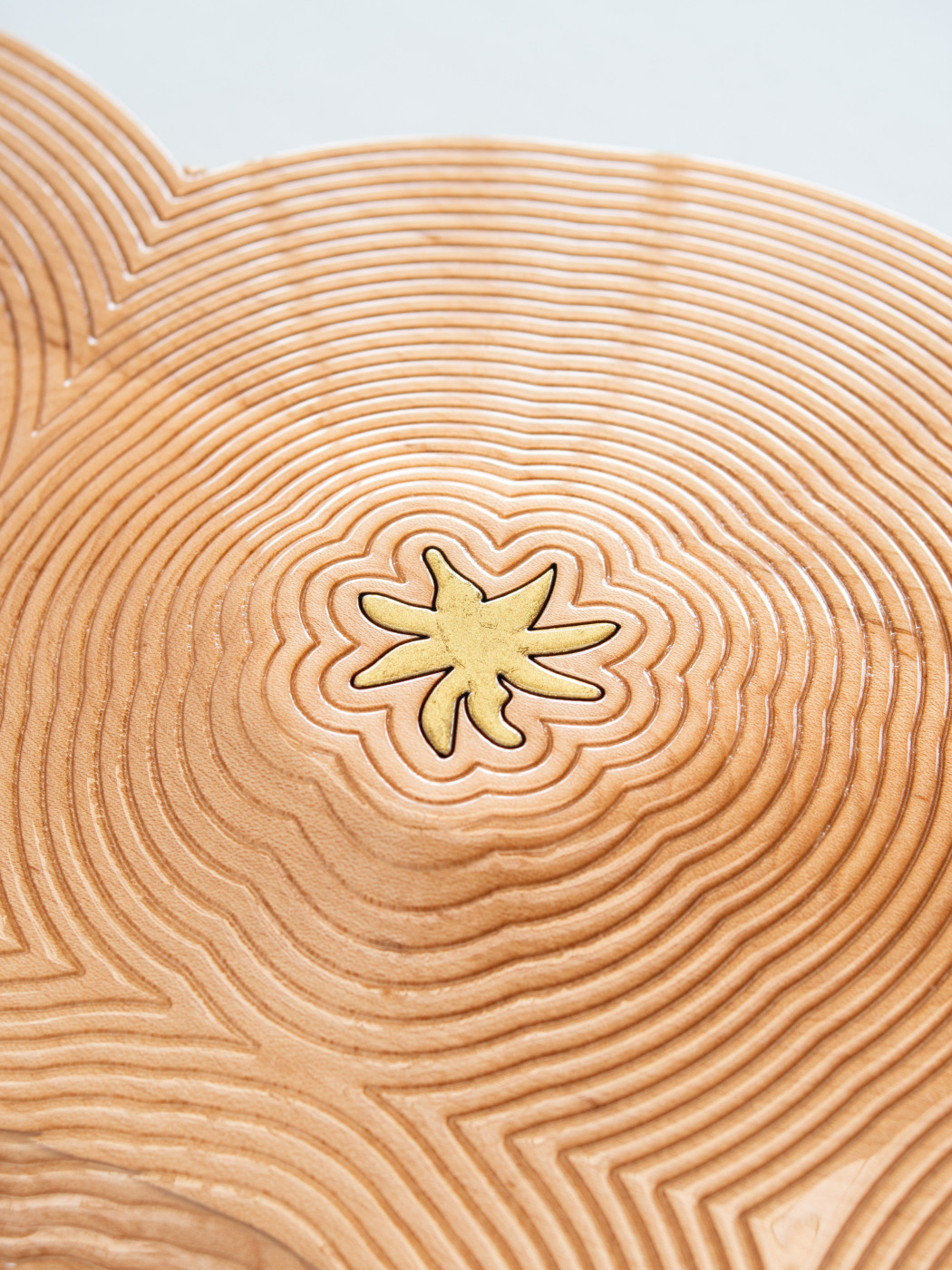 34 - Tray for Helle, 2026. Solid Beech wood, various pigments, varnish. Dimensions: 7 x 60 x 37 cm.